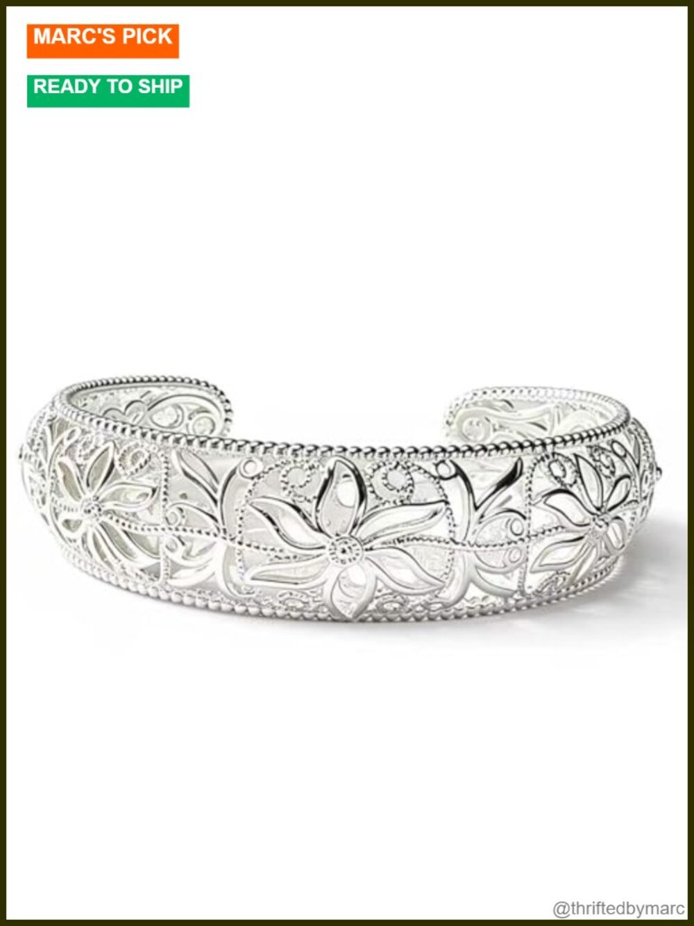 Sterling Silver Stackable Bracelet Open Cuff Bangle for Women